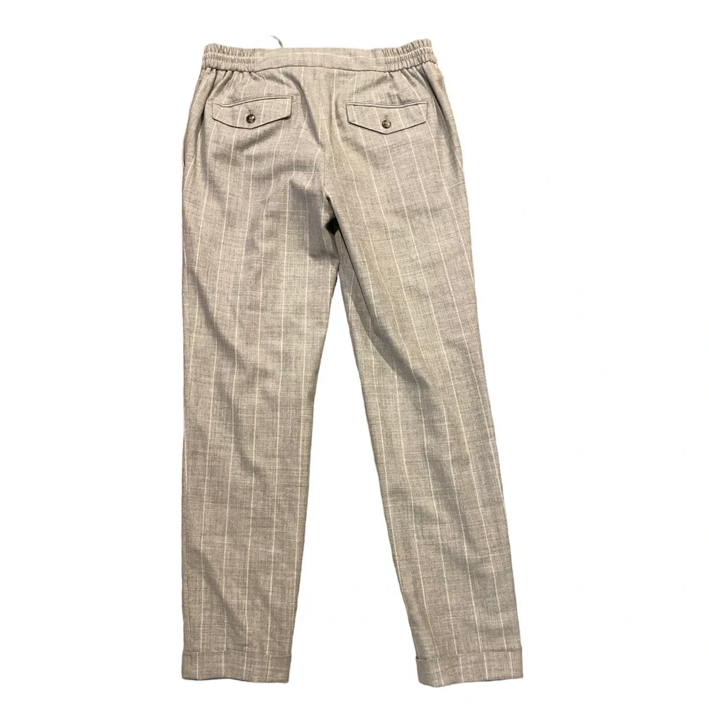 Atelier Munro‎ Wool Casual / Dress Pants Pleated Cuffed Sz 32X31 US Gray Striped
